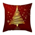 thumbnail image 2 of Nkmbld Christmas Decorations Throw Pillow Covers for Winter Xmas Decor, Christmas Velvet Pillow Cases for Sofa, Couch, Bed and Car, Red, 2 of 8