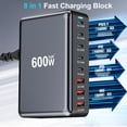 thumbnail image 3 of Cargador LMSEP 600W de 8 puertos USB-C GaN III Fast, 3 of 6