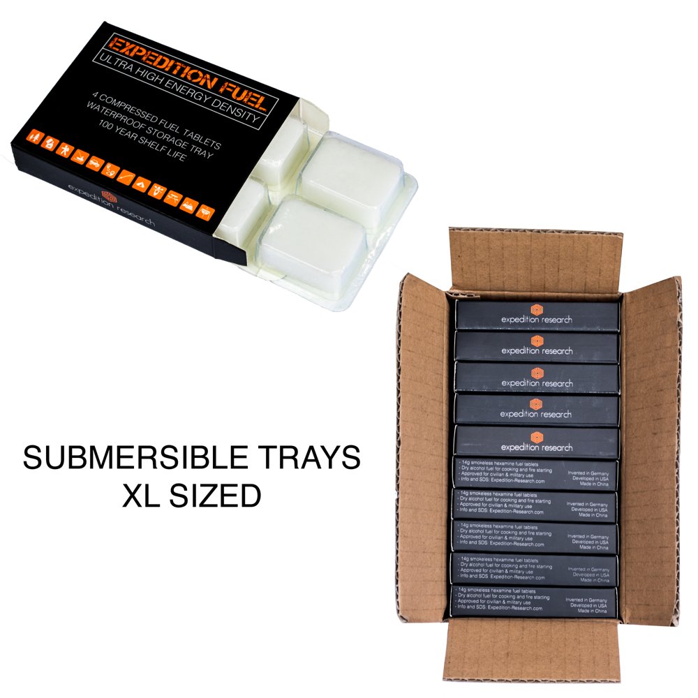 Expedition Solid Fuel Hexamine XL Tablets BOX of 40 Rugged