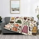 thumbnail image 2 of Fotbe Vintage Coffee Manta de Franela con Estampado, Manta Ultrasuave para Cama, Sofá, Auto, Hipoalergénica y Antibolitas-60"x50", 2 of 6