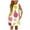 White, variant on Girls Dresses Fashion Cute Spring Summer Print Round Neck Sleeveless Casual Kids Clothes