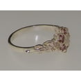 thumbnail image 5 of LBG 10k White Gold Natural Opal & Pink Tourmaline Womens Vintage Daisy Ring - Size 9.75, 5 of 6