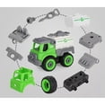 thumbnail image 4 of 4-in-1 Take Apart Sanitation Trucks Toys for Kids, DIY Assembly Car w/Electric, 4 of 5