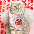 thumbnail image 2 of DefiDgd Valentine's Day Pet Apparel,Heart Pattern Cute Dog Cat Scarf for Birthday Pets Costume Accessories(C), 2 of 6