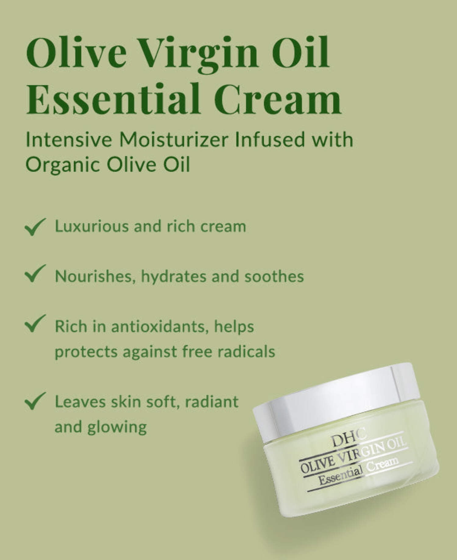 DHC Olive Virgin Oil Essential Cream 1.7oz