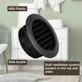 thumbnail image 3 of Uxcell Round Air Vent Cover Soffit Vents ABS Ceiling Vent Covers Air Vent Louver for Living Room Greenhouse 8 Inch, 3 of 7