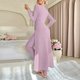 thumbnail image 4 of Pincandy Women's Solid Color Pajama Set - Crew Neck Long Sleeve Top & Pants, Casual & Comfortable for Homewear, 4 of 5