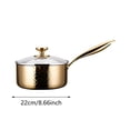thumbnail image 2 of MKHSQHDG Clearance Sale Pure Saucepan with Lid No Coating Non Stick Multipurpose Pan for Cooking Even Heat Distribution & Heating Compatible with Induction Ceramic Deal of The Day, 2 of 3