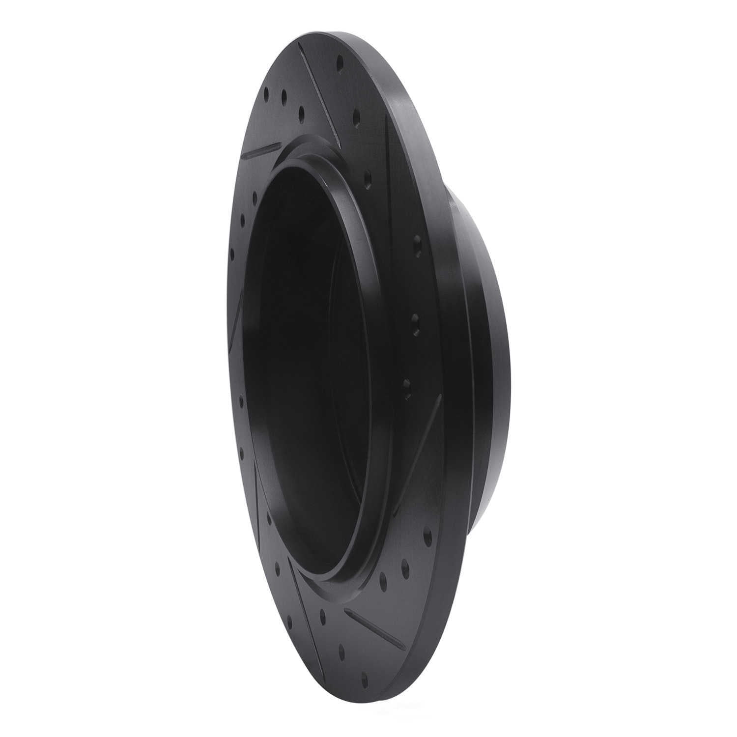 Dynamic Friction Company 633-42042L DFC Brake Rotor - Drilled And Slotted - Black