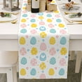 thumbnail image 2 of asddcavvf Chemin de Table Œuf de Pâques Lapin Décoration de Table de Cuisine Nappe Pad Nappe de Table Basse Nappe de Banquet de Vacances Nappe de Salon (2), 2 of 7