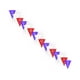 thumbnail image 4 of Banderin Calado Religioso DECORAMEC PAPEL PICADO 5 tiras de 8 metros diseño religioso Flores morado blanco rojo, 4 of 6