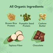 ALOHA Plant Based Protein Bars, Chocolate Fudge Brownie, 14g Protein (Pack of 12)