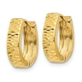 thumbnail image 2 of 14K Yellow Gold Earring Hinged Huggie Women'S 12 mm 3, 2 of 4