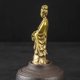 thumbnail image 3 of Estatua de Guan Yin de latón, figura femenina de Buda Kuan Yin, escultura china de Feng Shui, mesa, 3 of 5