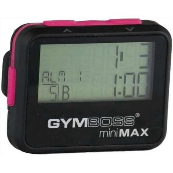 miniMAX Interval Timer and Stopwatch - Black/Pink SOFTCOAT$$Home Decor, Kitchen, & Other