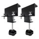 thumbnail image 2 of 2 abrazaderas universales para gabinetes, abrazaderas de instalación frontal de cajones, accesorio para proyectos de muebles, clips para paneles de Negro, 2 of 9