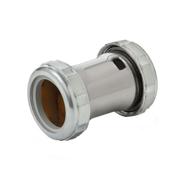 Thrifco Plumbing 4400262 11/2 Inch Chrome Plated Brass Slip Joint