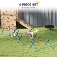 thumbnail image 5 of Dranite 4Pcs Dog Agility Set, Backyard Obstacle Course with Adjustable Jump Bars & Carry Bag, 5 of 11