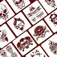 thumbnail image 4 of 12PCS Pattern Plastic Drawing Templates 12x12 Inch Horror Thriller Theme Painting Stencil DIY, 4 of 9