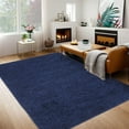 thumbnail image 2 of HOMERRY 8' x 10' Area Rugs Solid Plush Soft Non-Shedding Carpet in Home, Navy, 2 of 6