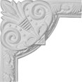 thumbnail image 1 of 9.75 In. W X 9.75 In. H Architectural Milton Running Leaf Panel Moulding Corner, 1 of 1