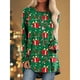thumbnail image 1 of Camiseta de manga larga con estampado 3D para mujer, ropa de calle de gran tamaño con Árbol de Navidad, muñeco de nieve, Túnica, Tops, 1 of 5