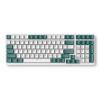 thumbnail image 1 of Teclado con cable USB tipo C, teclado mecánico portátil para juegos con retroiluminación, 100 teclas, interruptor azul/rojo NKRO para PC de oficina Hugtrwg Para estrenar, 1 of 8