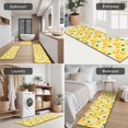 thumbnail image 5 of Yellow Lemon Fruit Dots LightYellow Pattern Kitchen Rugs Sets Of 3,Kitchen Runner Rugs Non Skid Washable,Decorative Kitchen Floor Mats for Kitchen,Sink,Laundry,17"x30"+ 17"x47" + 17"x59", 5 of 6