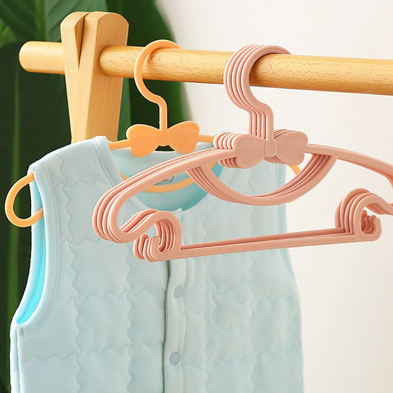 HEVIRGO 10Pcs Non-deformable Children Clothing Hangers - 10Pack Thicken  Stable Kids Coat Hanger Organizer Household Products