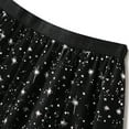 thumbnail image 7 of IROINNID Women's Stars Sequins High Waist Mesh i Swing Skirt Ankle Elastic Waist Long Solid Color Skirt, 7 of 7