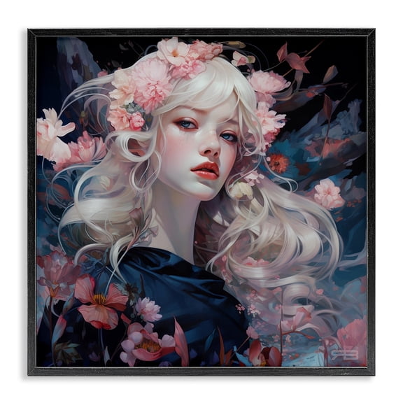 Stupell Industries Bohemian Black Framed Giclee Art, 12 x 12, by RB