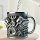 thumbnail image 2 of V8 Engines Stainless Steel Coffee Mug, Car Engine Coffee Cup with Insulated Handle for Car Lovers Gi, 2 of 5