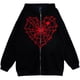 thumbnail image 4 of 2023Y2K Sudadera gótica oscura con cremallera de telaraña, sudadera con capucha de lana de estilo americano para otoño e invierno, prendas de vestir exteriores holgadas de estilo milenario, 4 of 5