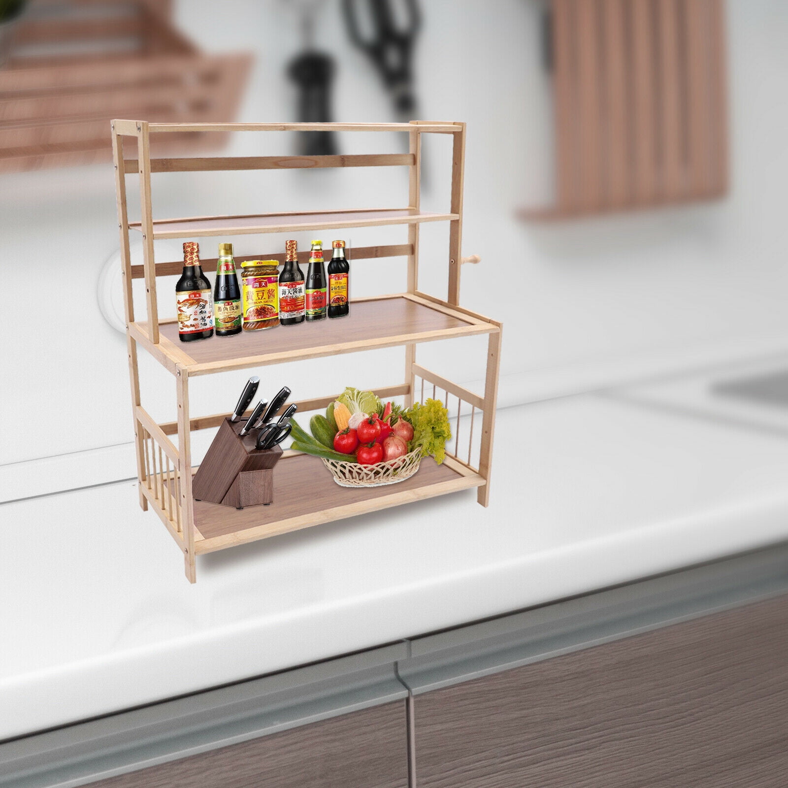 DENEST 4 Layer Kitchen Rack Storage Rack Countertop Storage