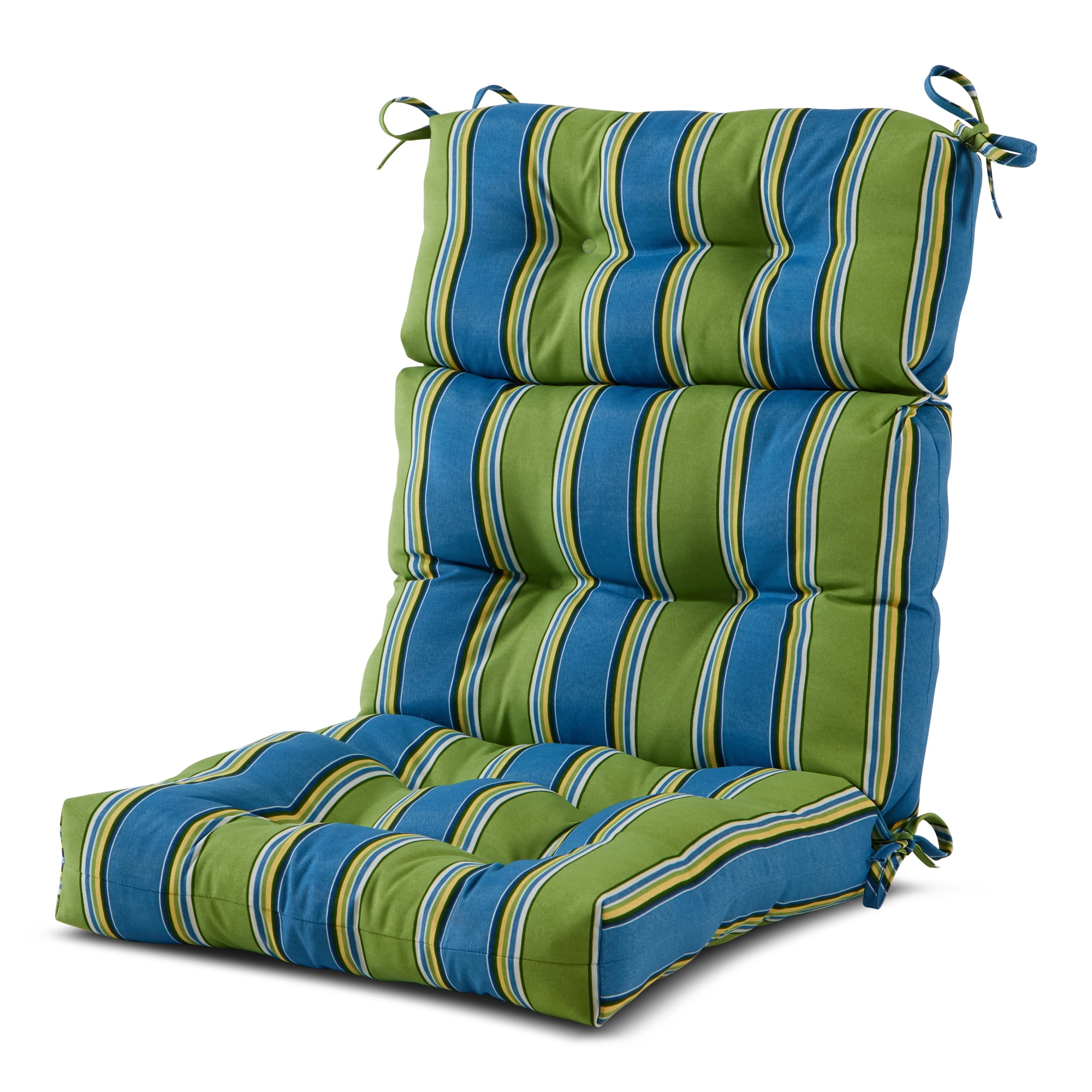 Cayman Stripe 44 x 22 in. Outdoor High Back Chair Cushion - Walmart.com