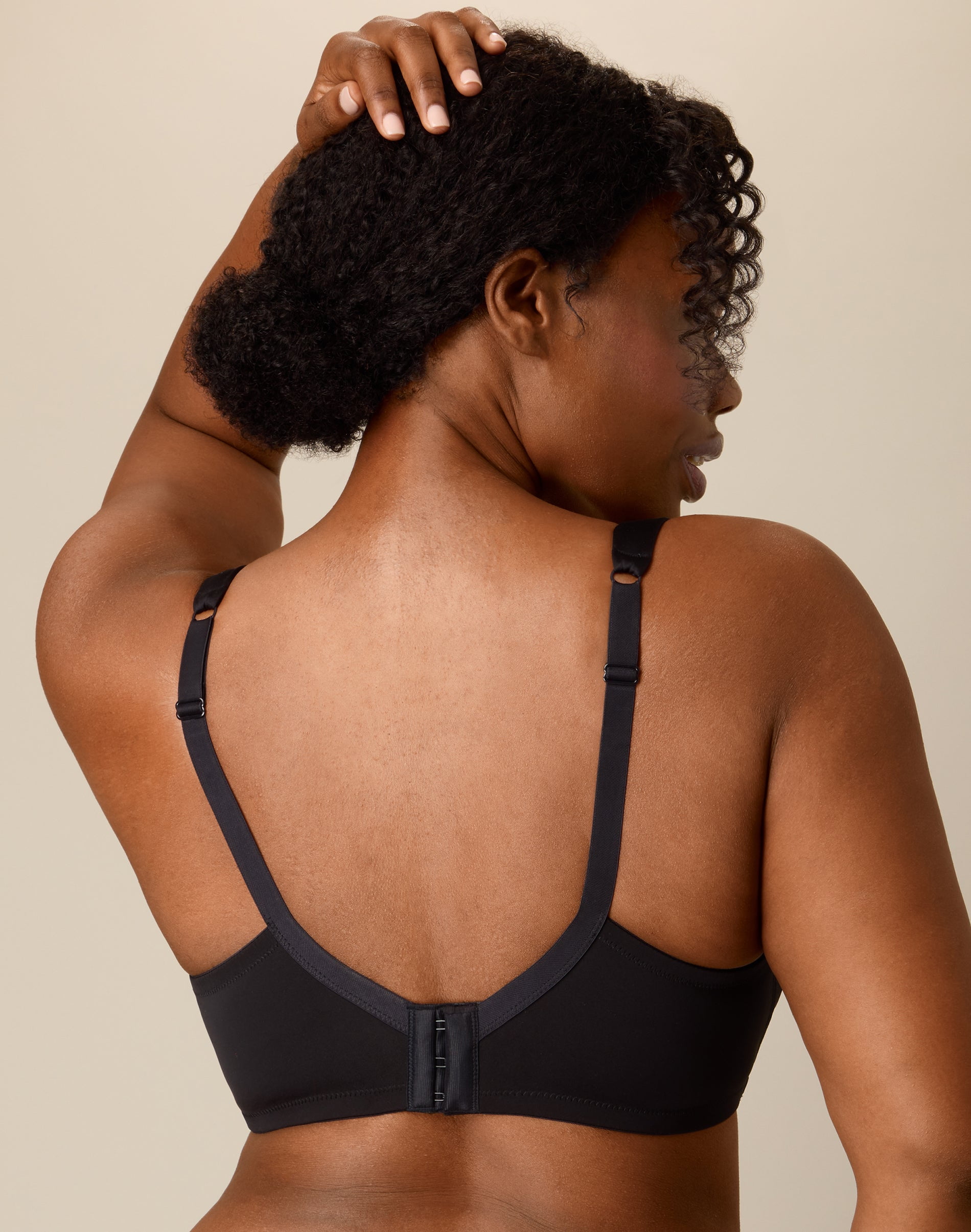 Playtex Full-Coverage Balconette Bra, Moisture-Wicking  Dressed In Black 42D Women's