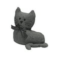 thumbnail image 4 of Elements 9-inch Gray Polyester Laying Cat Door Stopper, 4 of 12