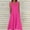 Pink plus size midi dress a1, variant on Women Plus Size Summer V Neck Sleeveless Boho Flowy A-Line Midi Dress Loose Fit Casual Maxi Party Vacation Beach Sundress, Navy 3XL