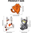 thumbnail image 2 of Funny Cat Car Stickers Set of 3, 2 of 5