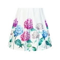 thumbnail image 6 of Girls Dress Hydrangea Floral Fit And Flare Satin Dress 7, 6 of 8