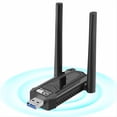 thumbnail image 2 of Adaptador USB Bluetooth 5.4 AC1300Mbps, Tarjeta de Red WiFi Inalámbrica de Doble Banda de 2,4/5 GHz, Dongle para PC, Portátil, Ratón y Teclado., 2 of 5