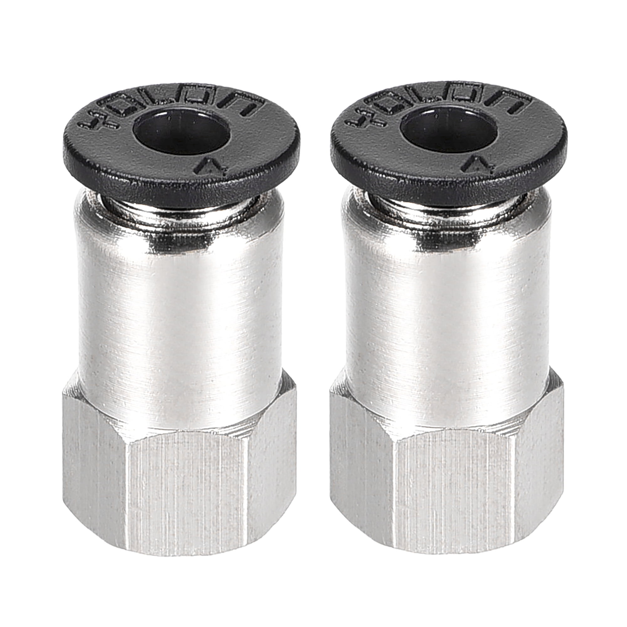 Push to Connect Tube Fitting Adapter,4mm Tube OD x M5 Female,Straight Pneumatic Connecter