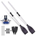 thumbnail image 1 of Telescoping Paddle, 2PCS Aluminum Alloy Detachable Boat Kayak Raft Paddle With Adjustable Length And Ribbed Blades For Durability, 1 of 8