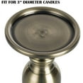 thumbnail image 4 of Farmhouse Candle Holders for Fireplace, Candle Holders for Pillar Candles for Mantle, Wooden Candle Holders Pillar for Table, Rustic Candle Holders Pillar Set, 4 of 7