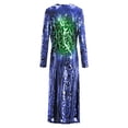 thumbnail image 5 of QHFBli Women's Sequin Cardigan Long Sleeve Open Front See Through Evening Coats Summer Cover Up Dress, 5 of 5