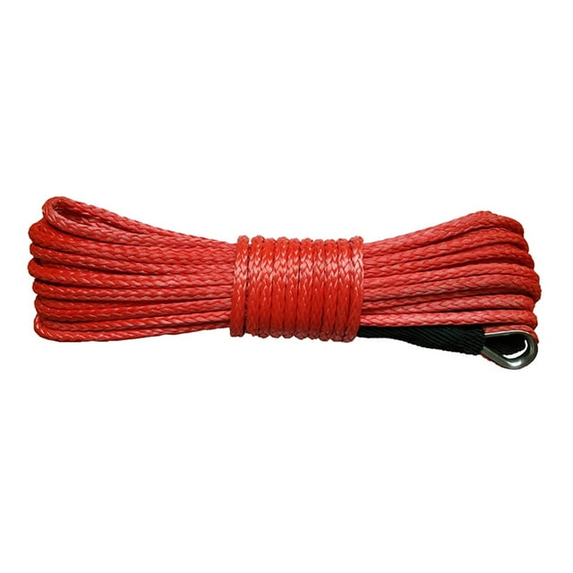Winch Rope Line Cable 8mm X 28m Synthetic Winch Line / Rope UHMWPE Cable For 4x4 4wd Atv Utv Suv Offroad ,Easy to Carry