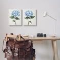 thumbnail image 2 of Stupell Industries Blue Hydrangea Stems Floral Painting Wrapped Canvas Canvas Art Print Wall Art, 16 x 20, Set of 2, 2 of 7