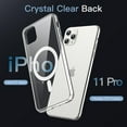 thumbnail image 4 of JETech Magnetic Case for iPhone 11 Pro 5.8-Inch Compatible with MagSafe Wireless Charging, Shockproof Phone Bumper Cover, Anti-Scratch Clear Back (Clear), 4 of 7