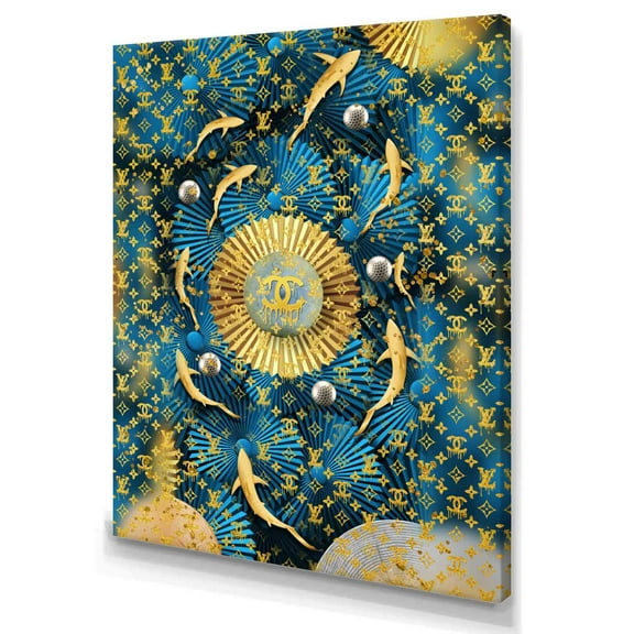 Designart Luxury Brand Design II Canvas Wall Art