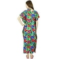thumbnail image 5 of Bimba Maternity Kaftan With Belt Rayon Nursing Night Gown, Front & Back Buttons, 5 of 6